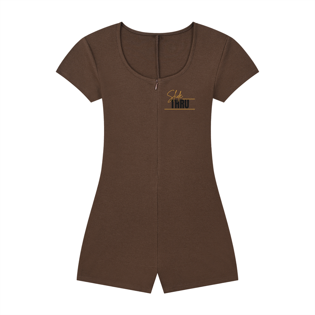 Women's Dual-Function Cape Tie-Waist Romper