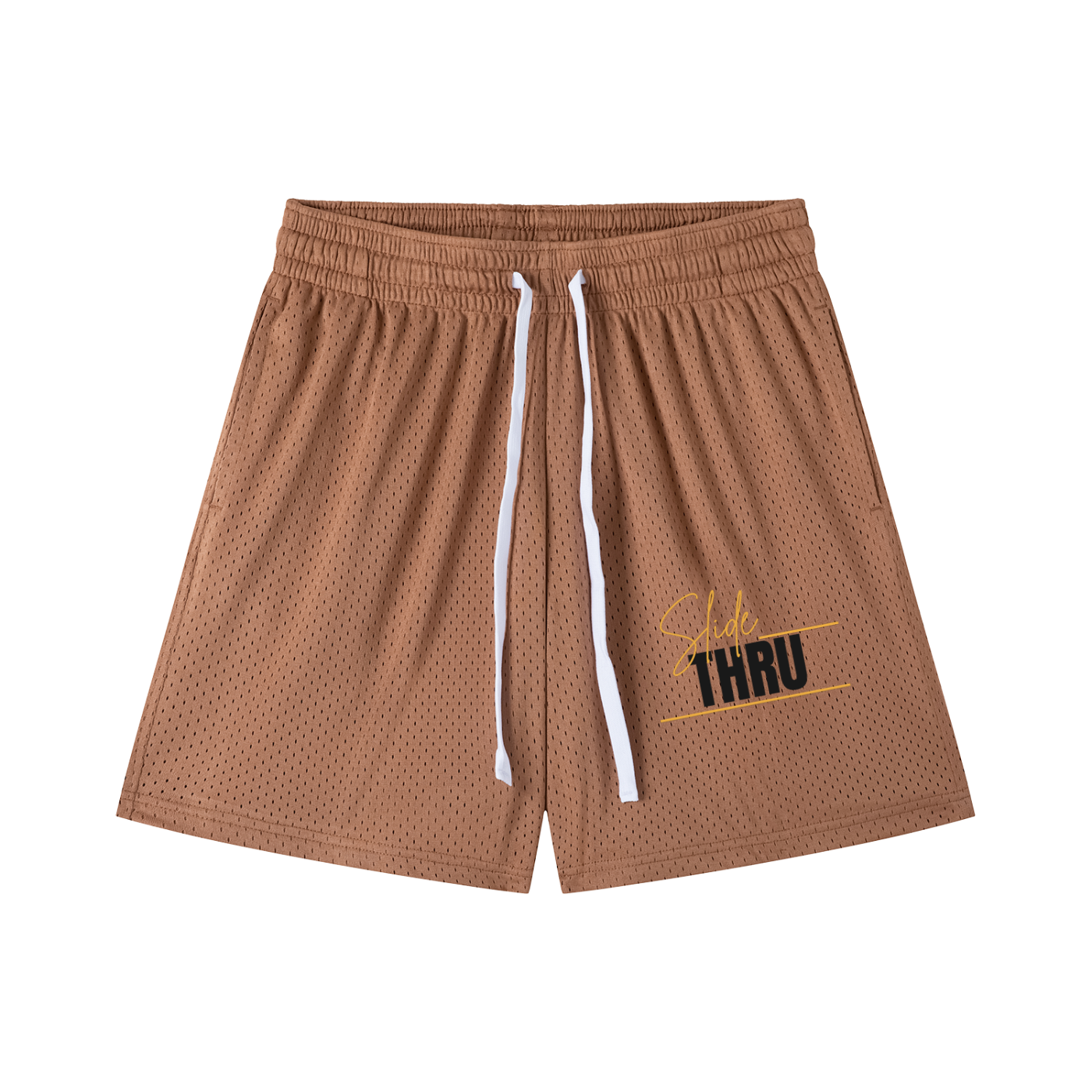 Mesh Drawstring Shorts