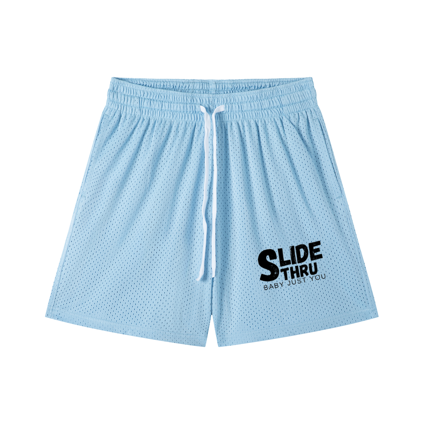 Mesh Drawstring Shorts