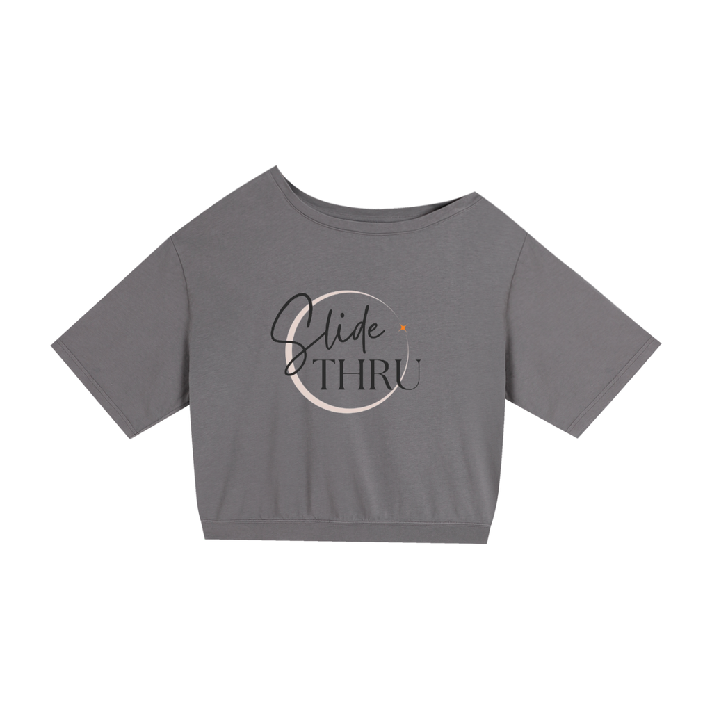 Asymmetric Shoulder Oversized Cotton T-Shirt