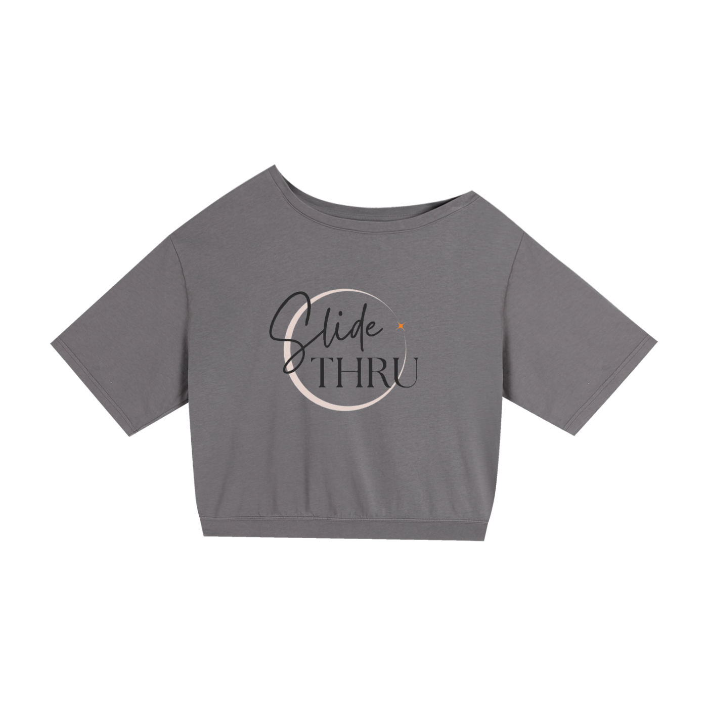 Asymmetric Shoulder Oversized Cotton T-Shirt