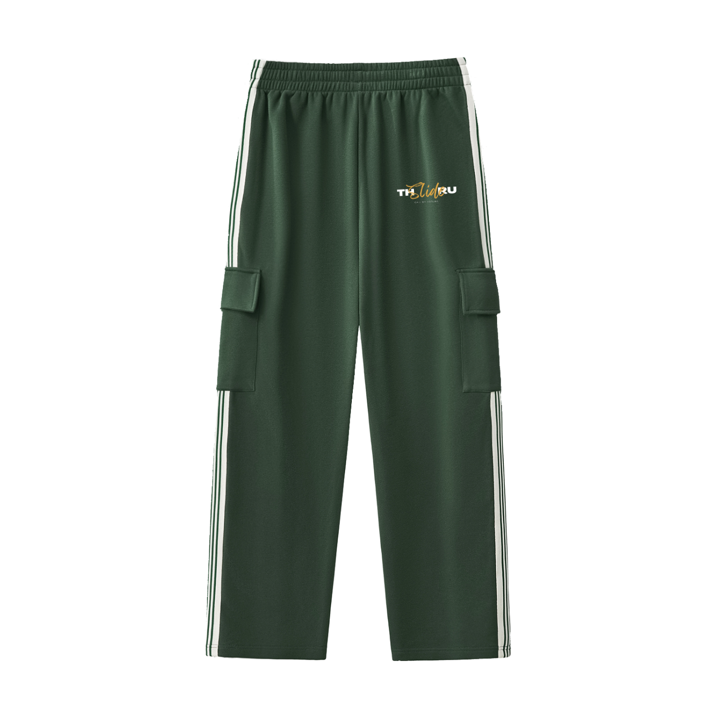 Side Stripe Straight-Leg Pants