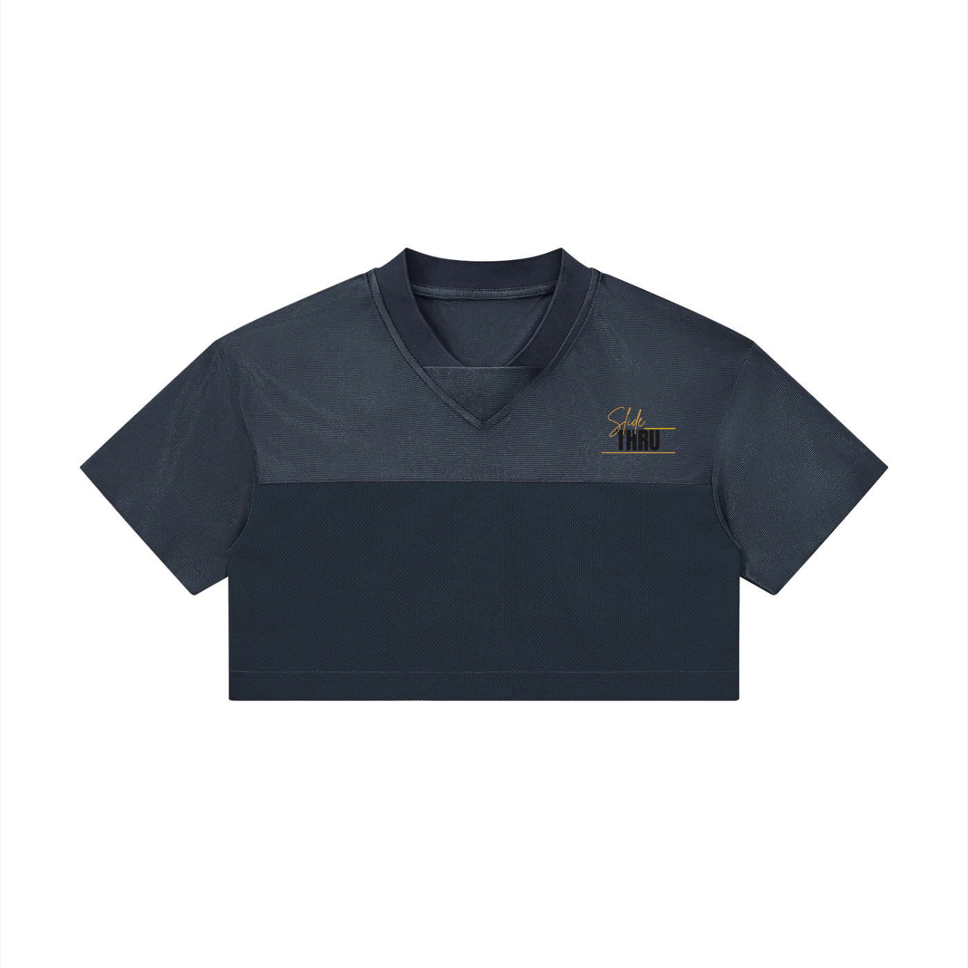 Women’s Cropped Paneled V-Neck Jersey