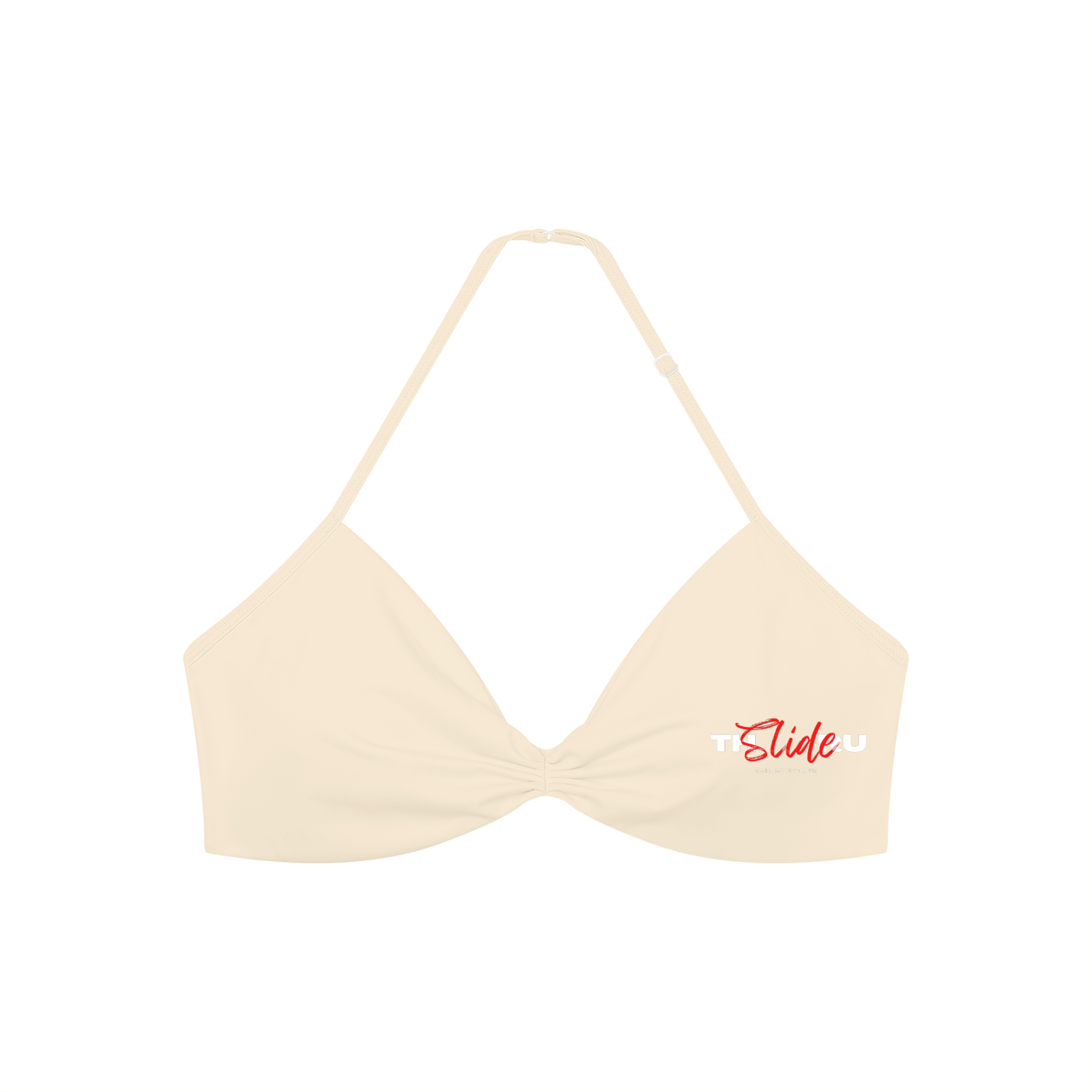 Women’s Ruched Halter-Neck Sports Bra