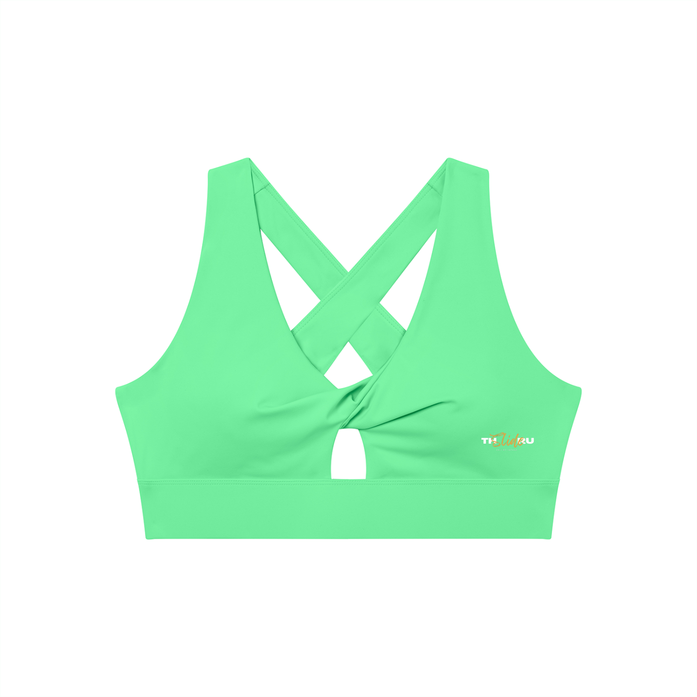 Women's Twist Front V-Neck Sports Bra