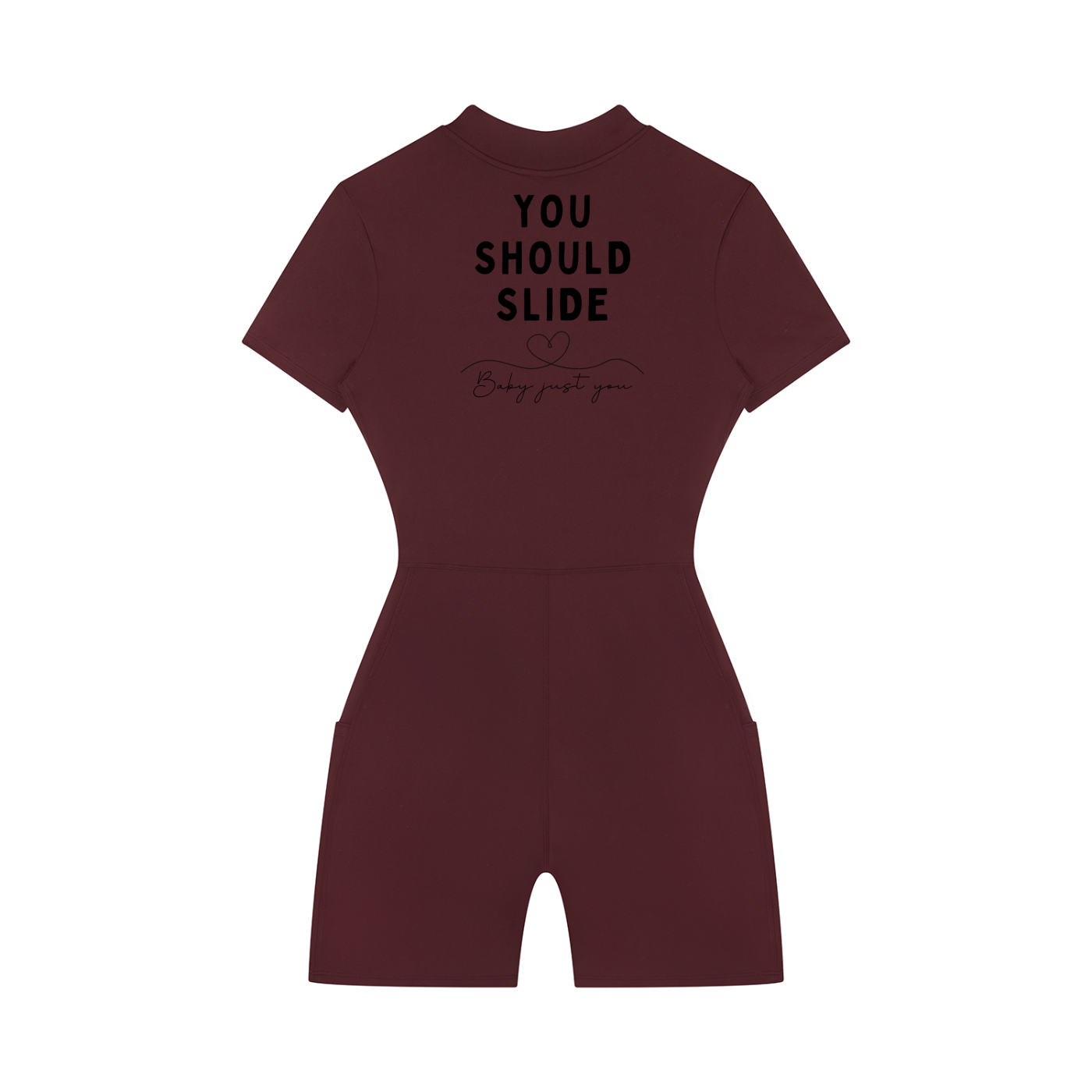 Women's Quarter-Zip Short Sleeve Romper