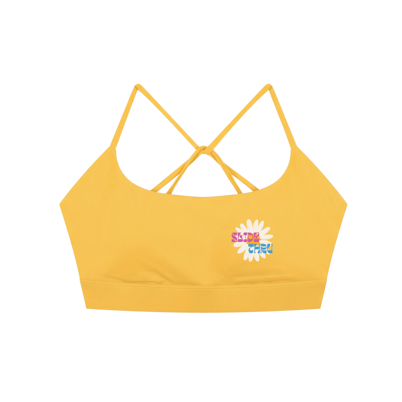 Strappy Criss Cross Yoga Sports Bra