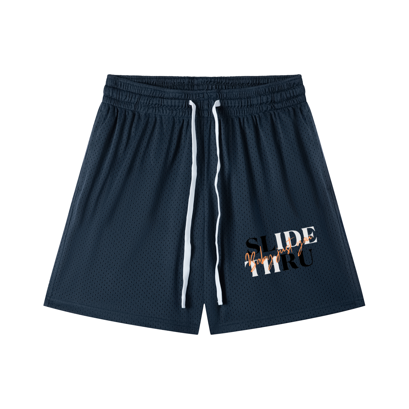 Mesh Drawstring Shorts