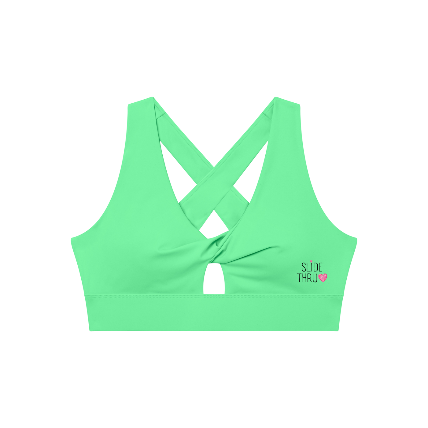 Women's Twist Front V-Neck Sports Bra