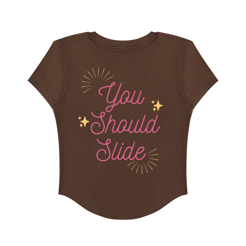 Slide Thru - Women's Paneled Crop T-Shirt