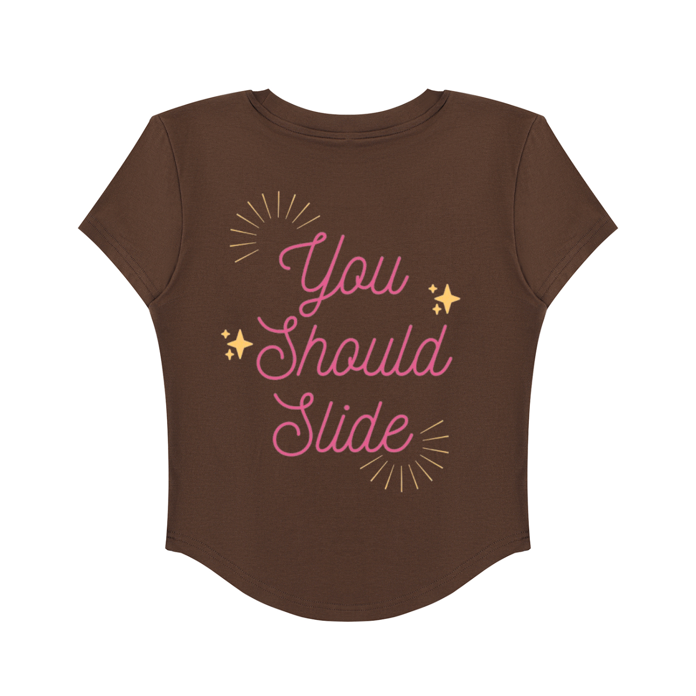 Slide Thru - Women's Paneled Crop T-Shirt