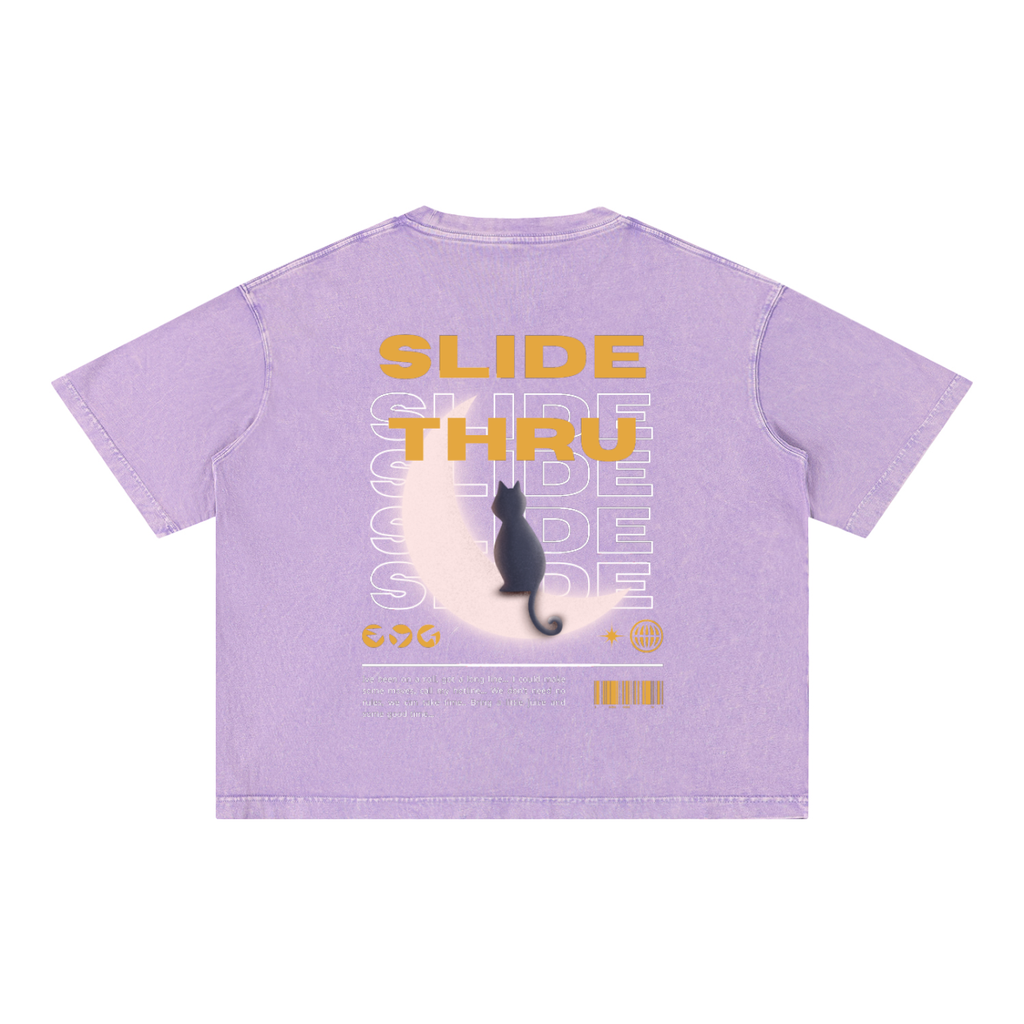 Mineral Wash Boxy Cotton T-Shirt