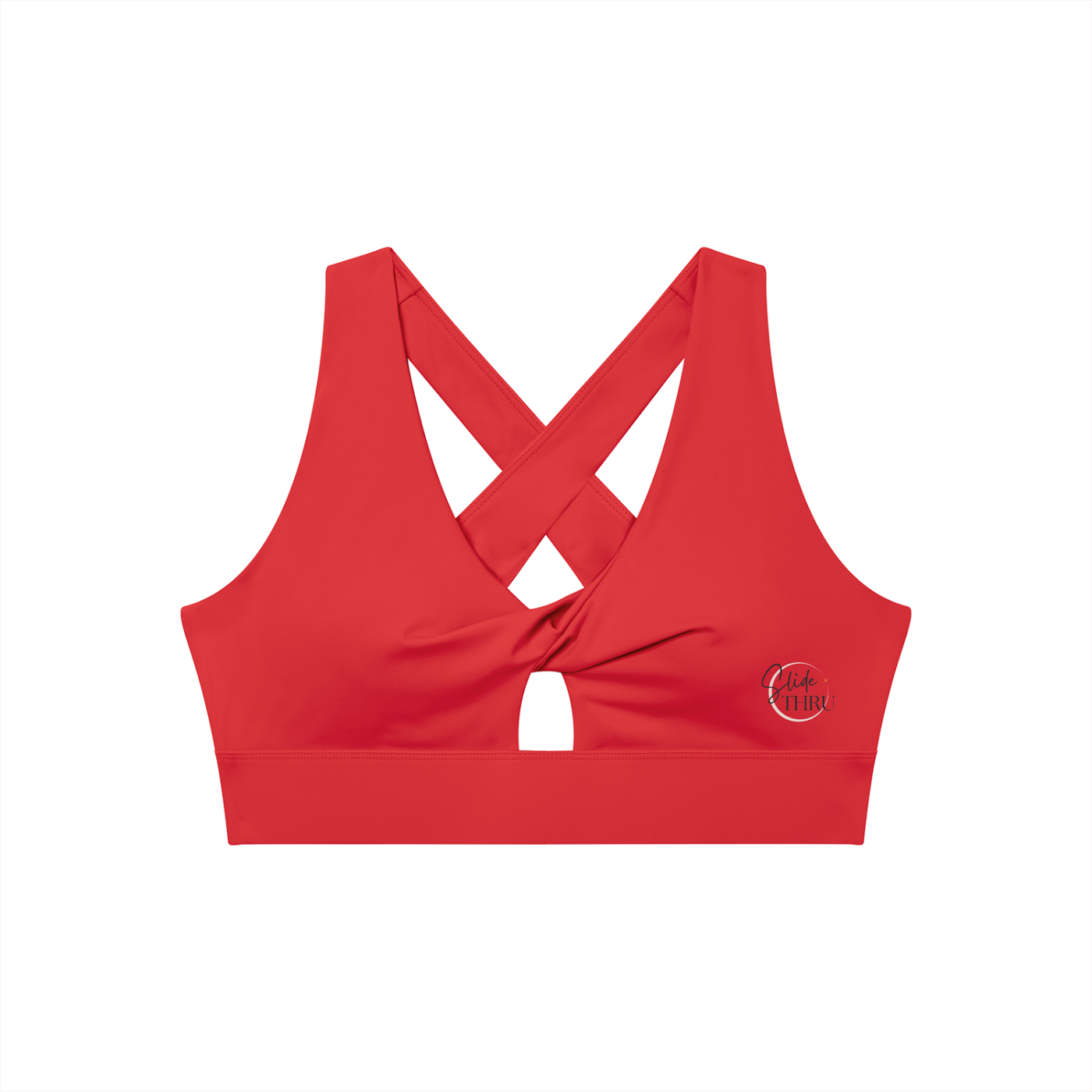 Women's Twist Front V-Neck Sports Bra