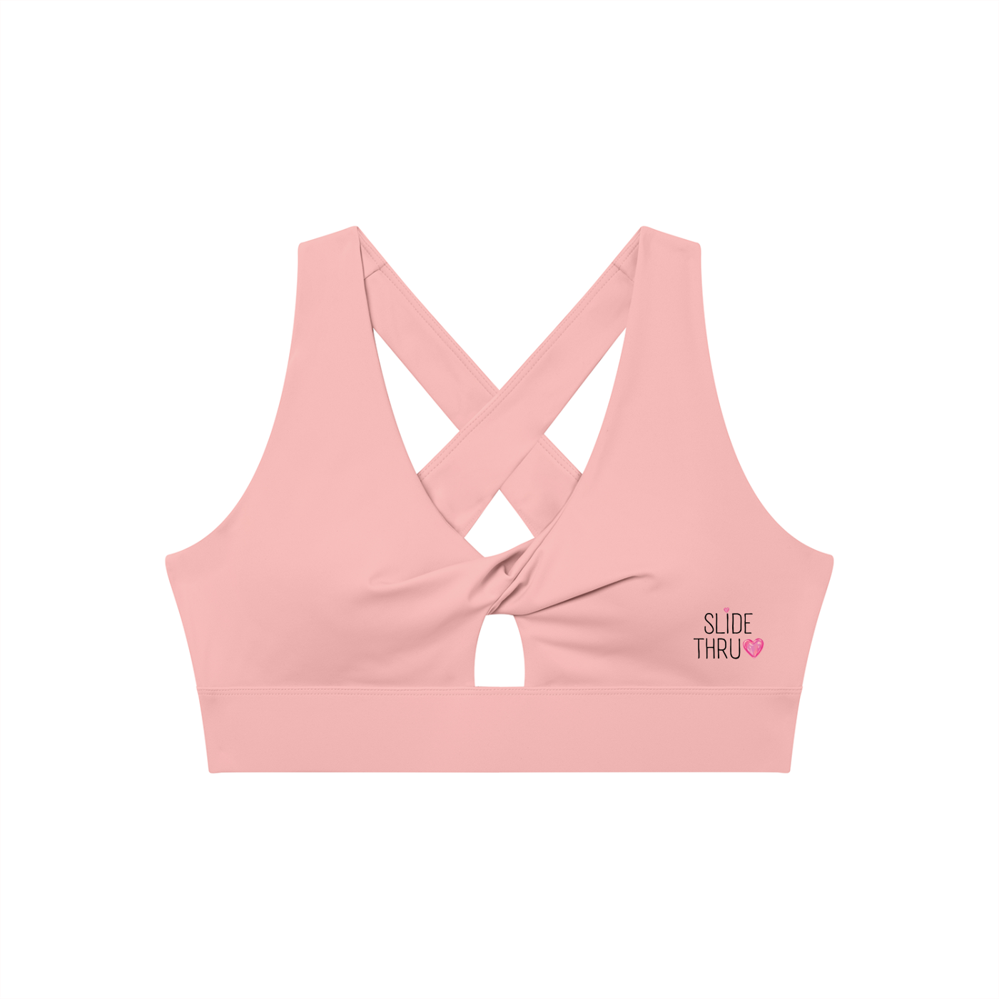 Women's Twist Front V-Neck Sports Bra
