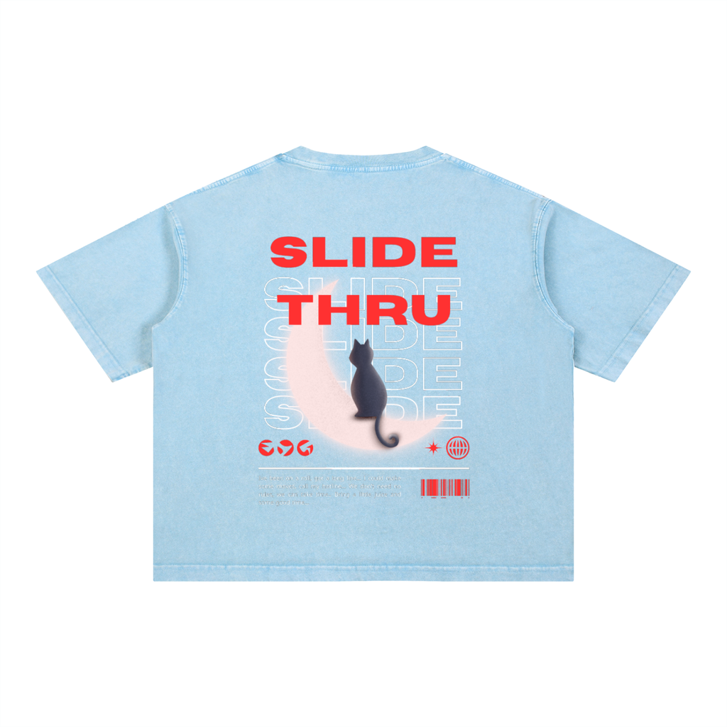 Mineral Wash Boxy Cotton T-Shirt