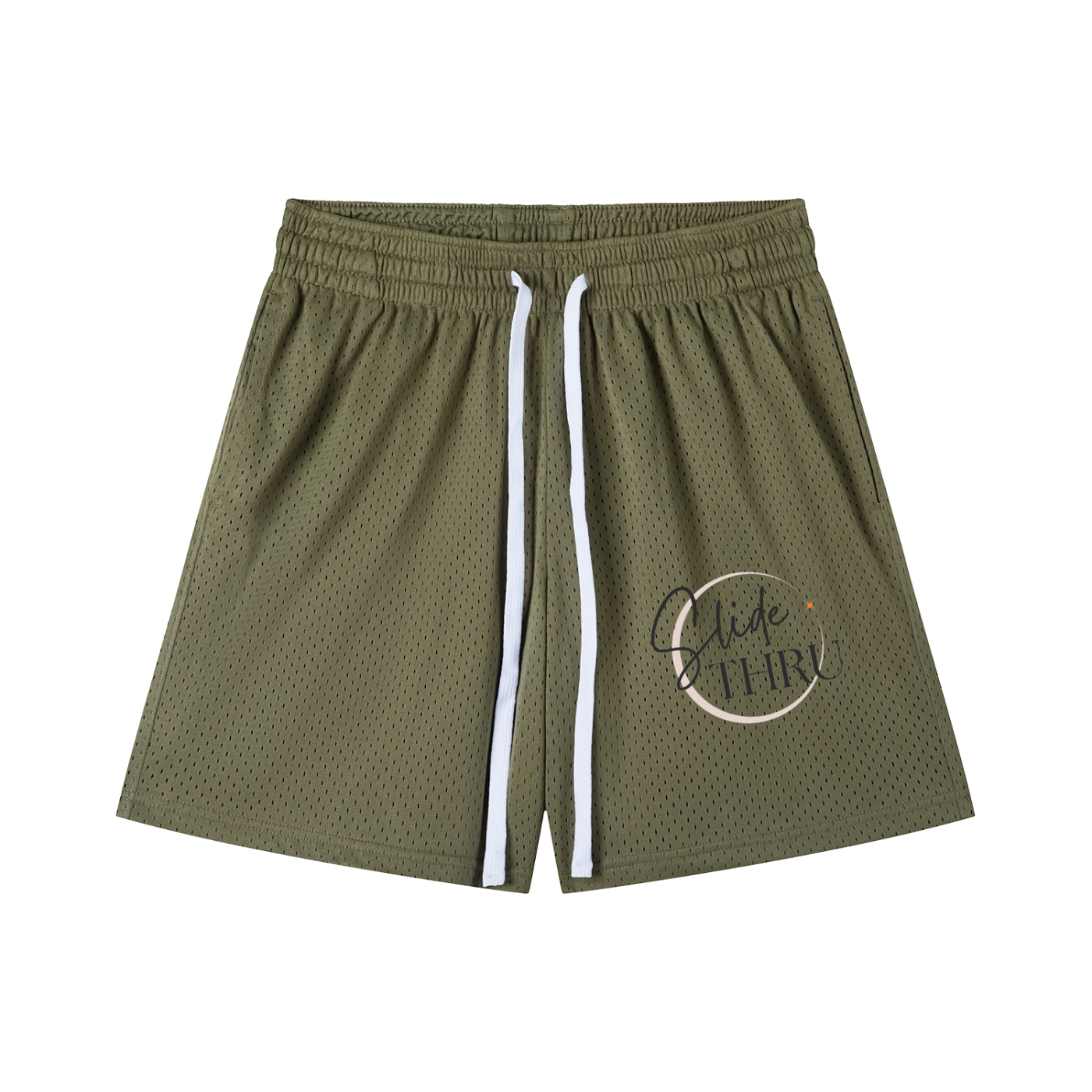 Mesh Drawstring Shorts