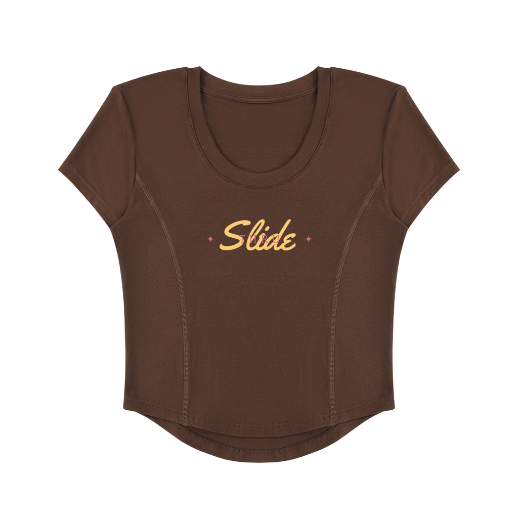 Slide Thru - Women's Paneled Crop T-Shirt