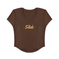 Slide Thru - Women's Paneled Crop T-Shirt