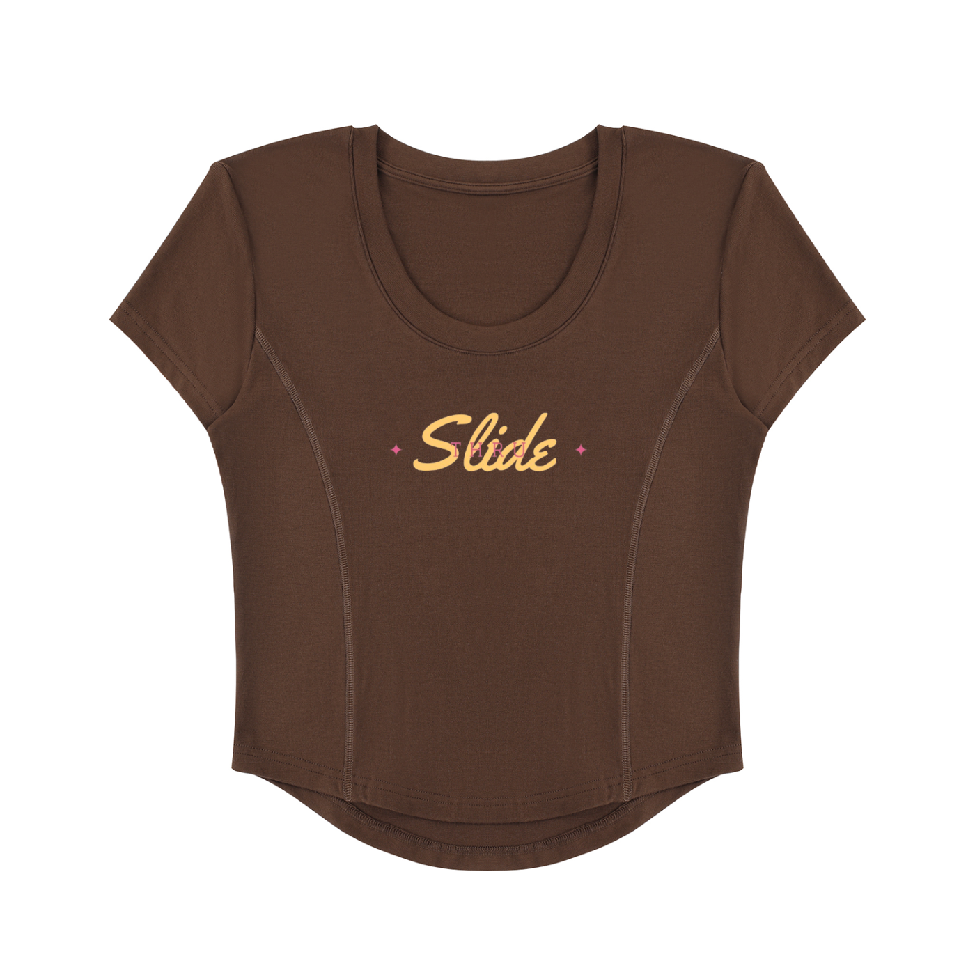 Slide Thru - Women's Paneled Crop T-Shirt