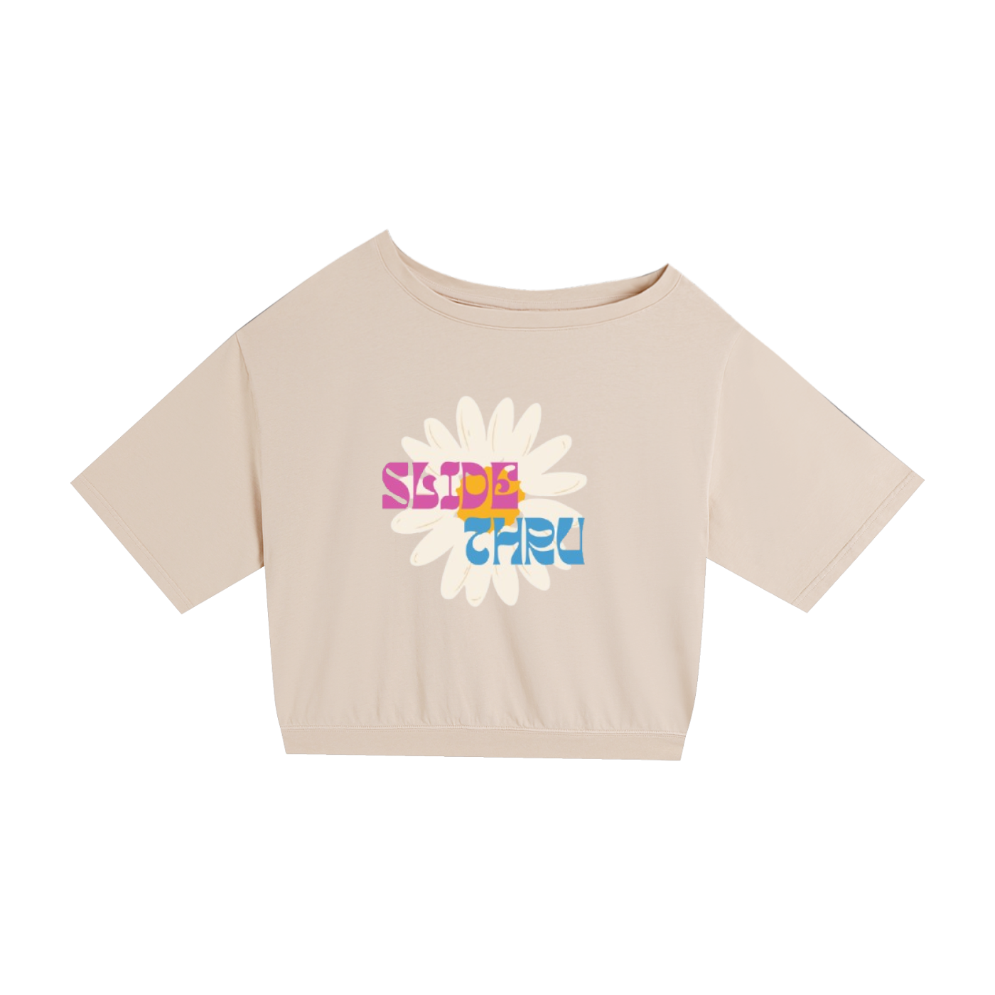 Asymmetric Shoulder Oversized Cotton T-Shirt