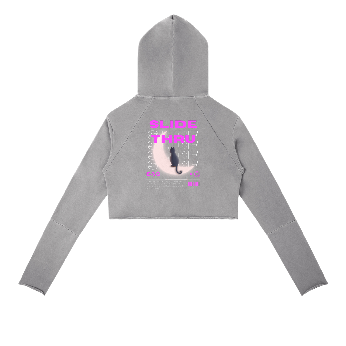 Vintage Washed Raw Edge Hoodie