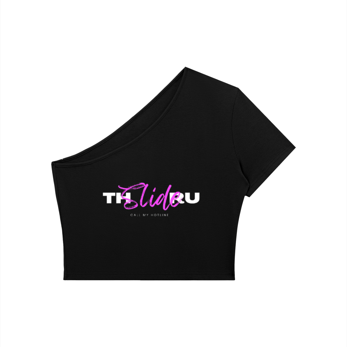 Women's One-Shoulder Crop T-Shirt