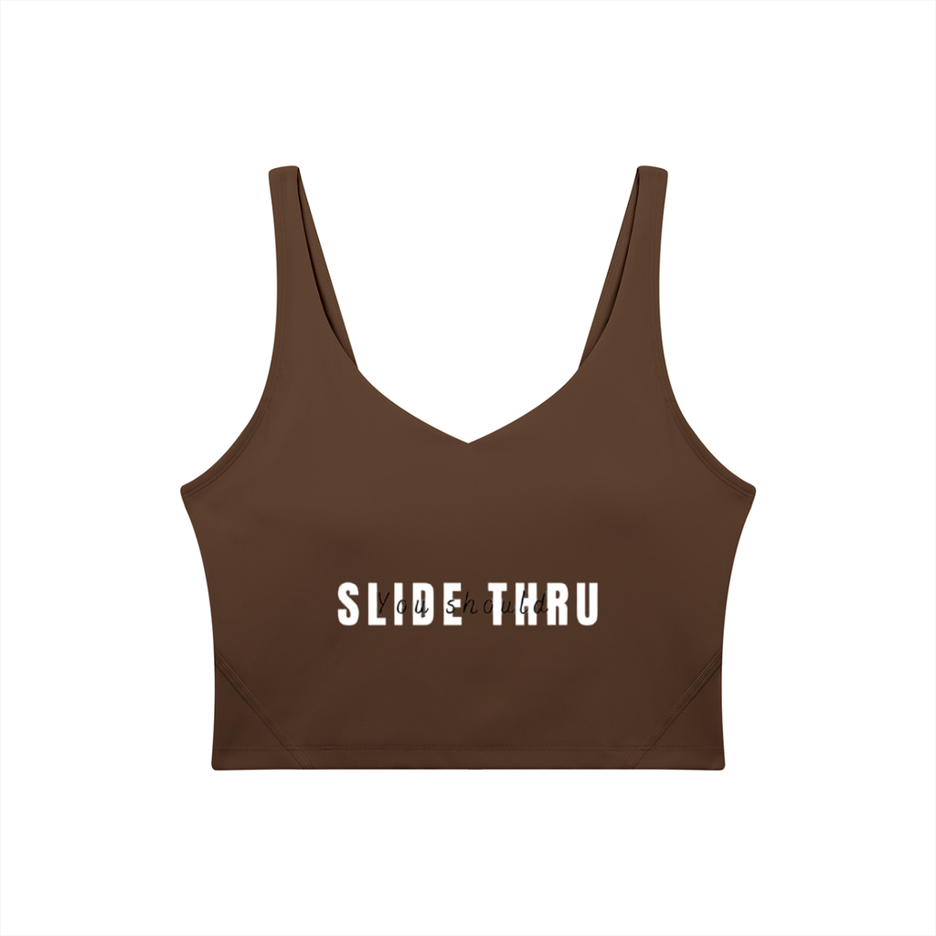Women's V-Neck Yoga Sports Bra