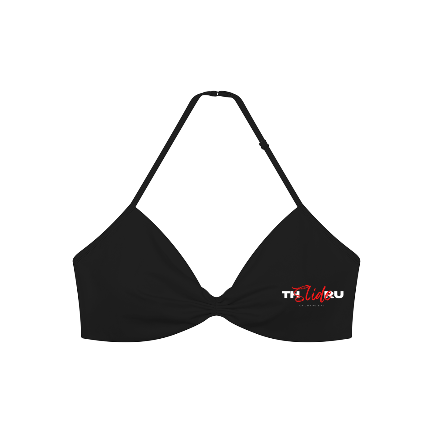 Women’s Ruched Halter-Neck Sports Bra