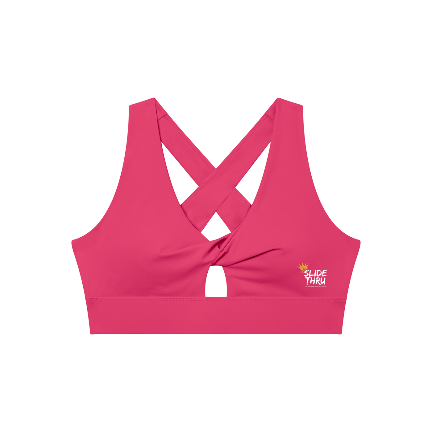 Women's Twist Front V-Neck Sports Bra