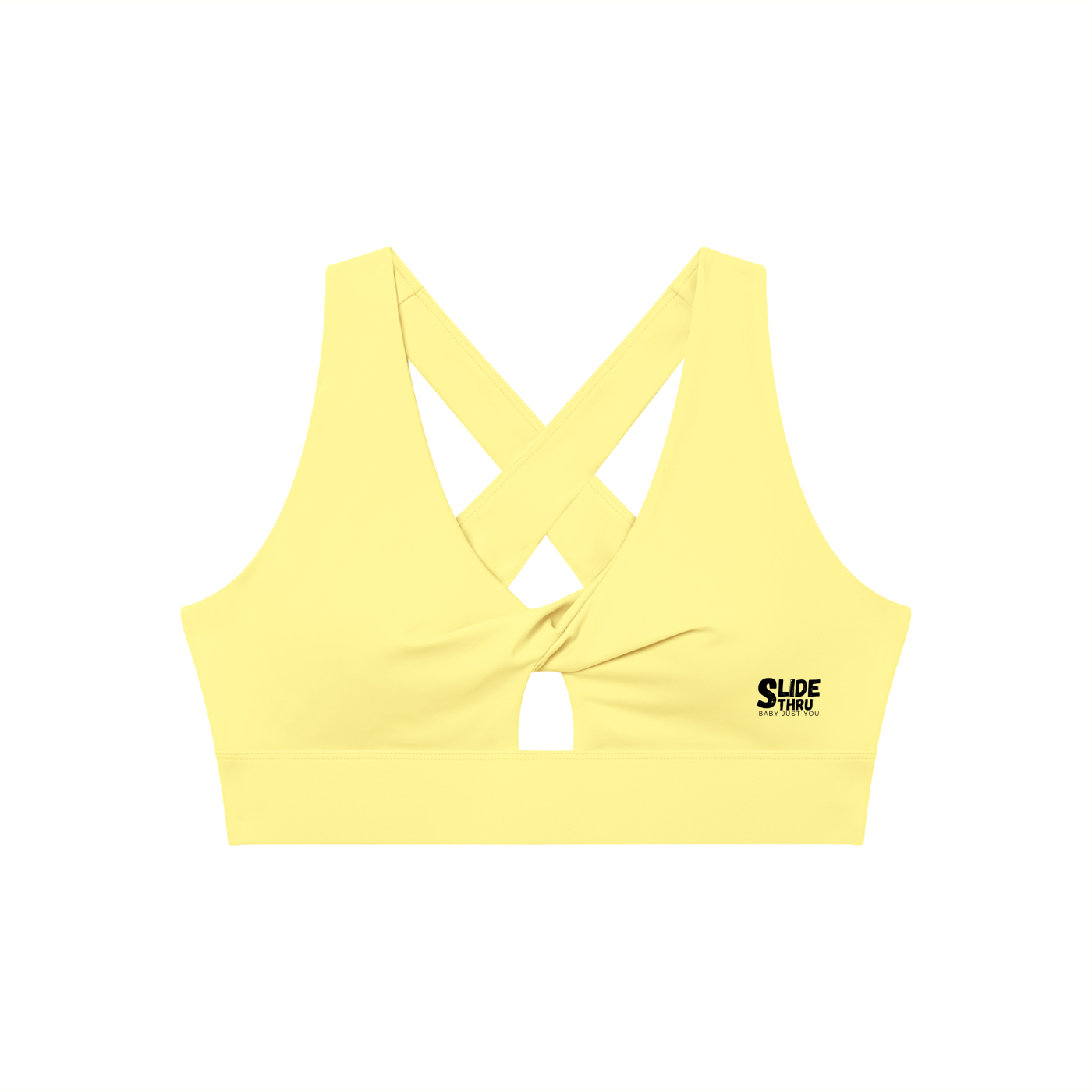 Women's Twist Front V-Neck Sports Bra