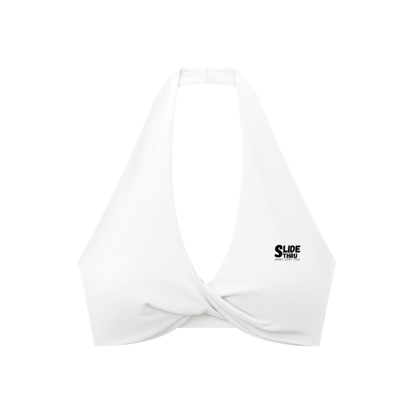 Women's Pleated Halter Sports Bra
