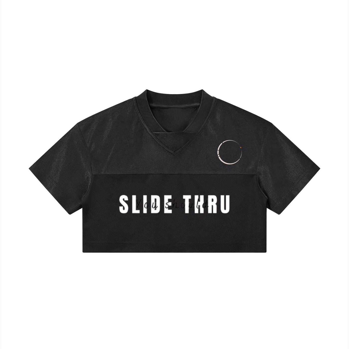 Women’s Cropped Paneled V-Neck Jersey