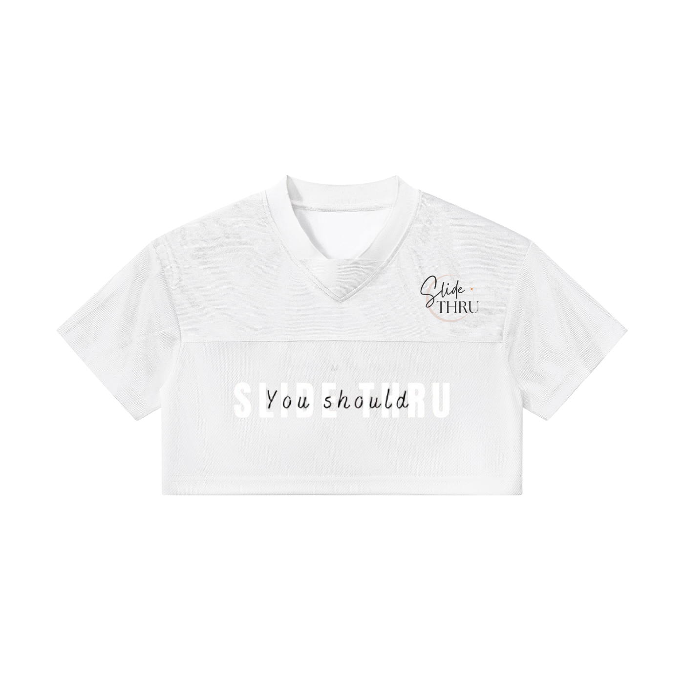 Women’s Cropped Paneled V-Neck Jersey