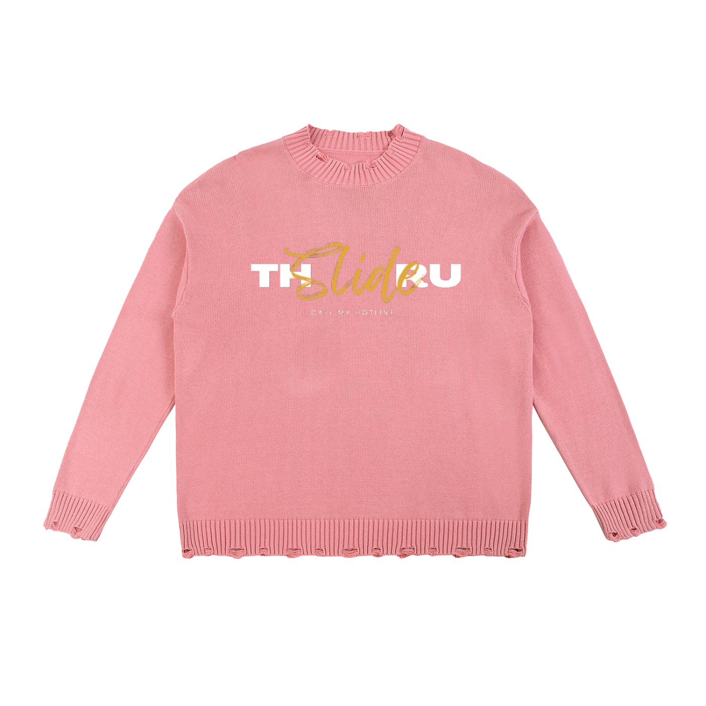 Vintage Washed Hand-Frayed Sweater
