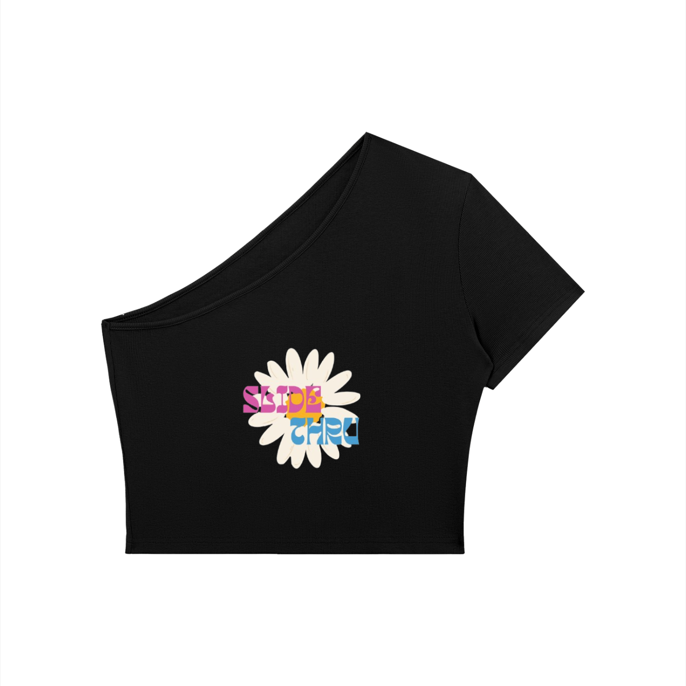 Women's One-Shoulder Crop T-Shirt