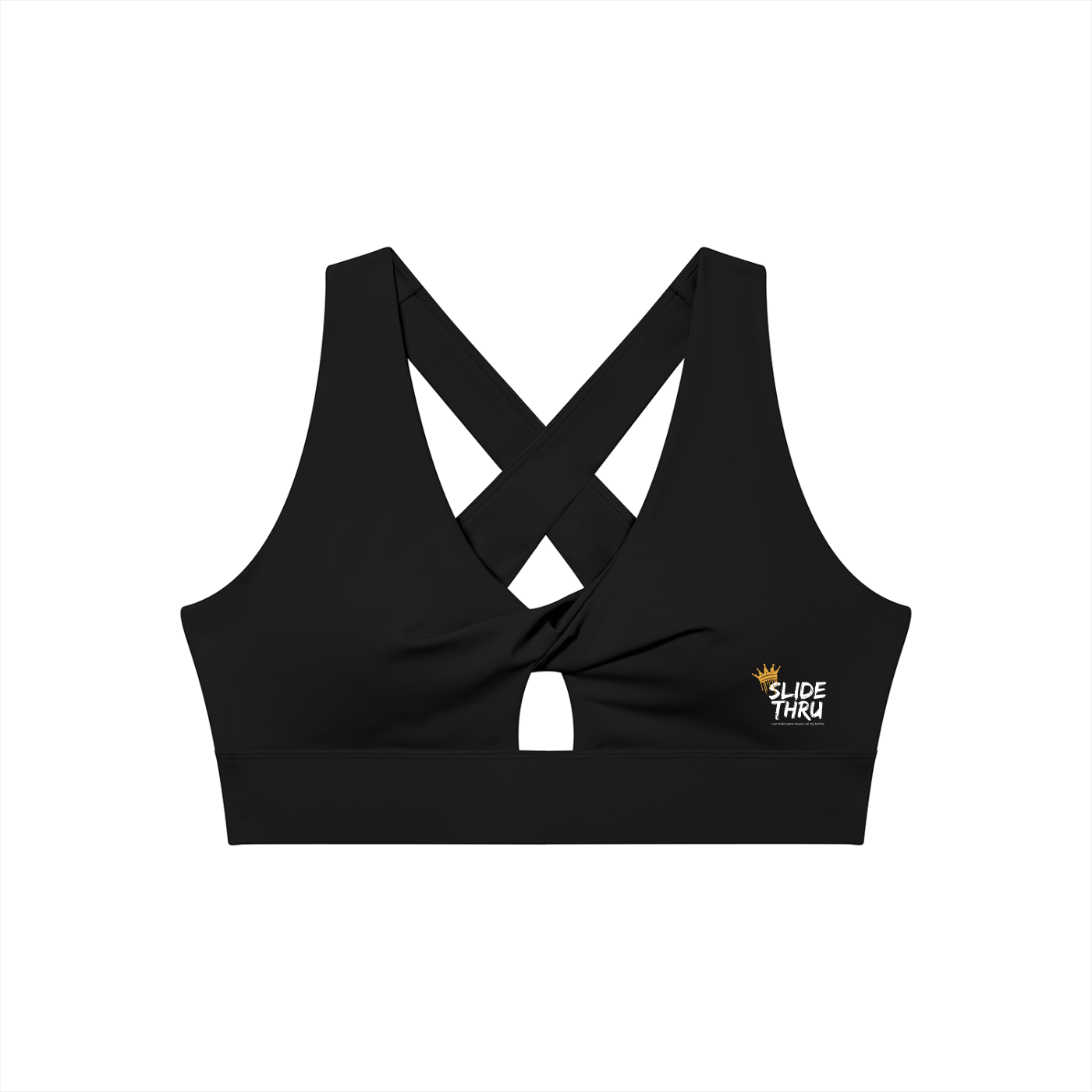 Women's Twist Front V-Neck Sports Bra