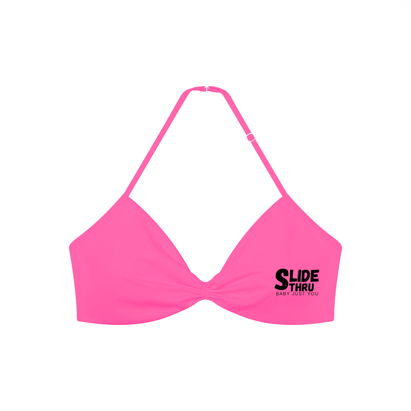 Women’s Ruched Halter-Neck Sports Bra