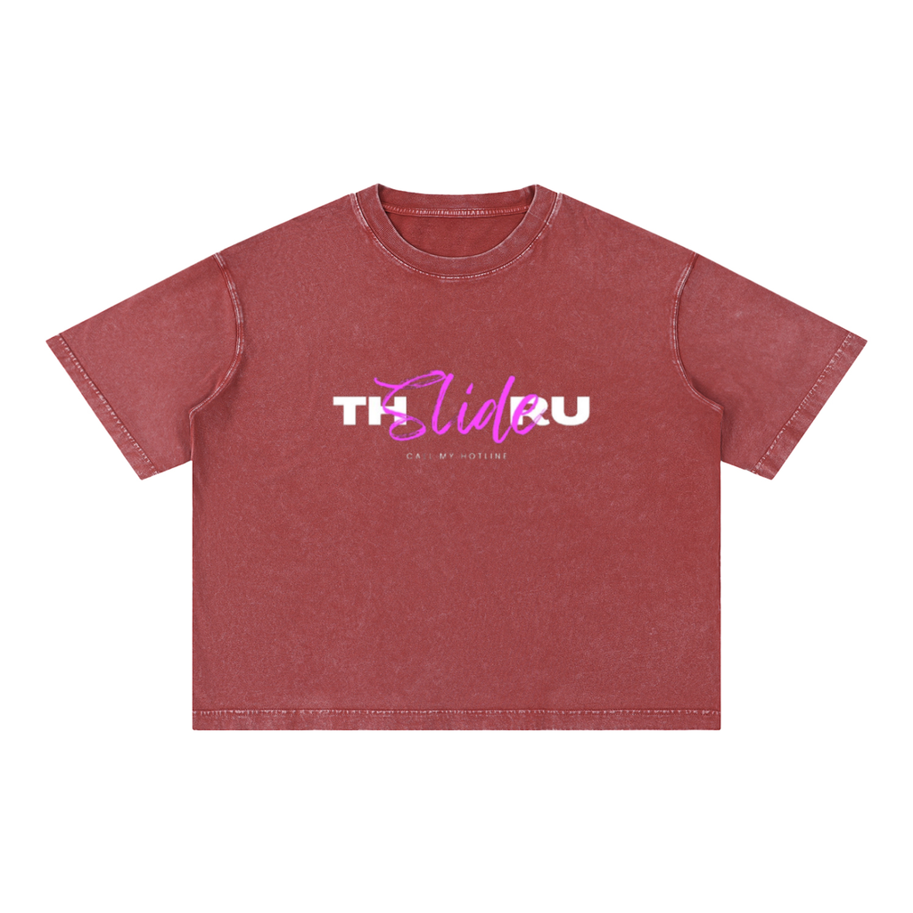 Mineral Wash Boxy Cotton T-Shirt