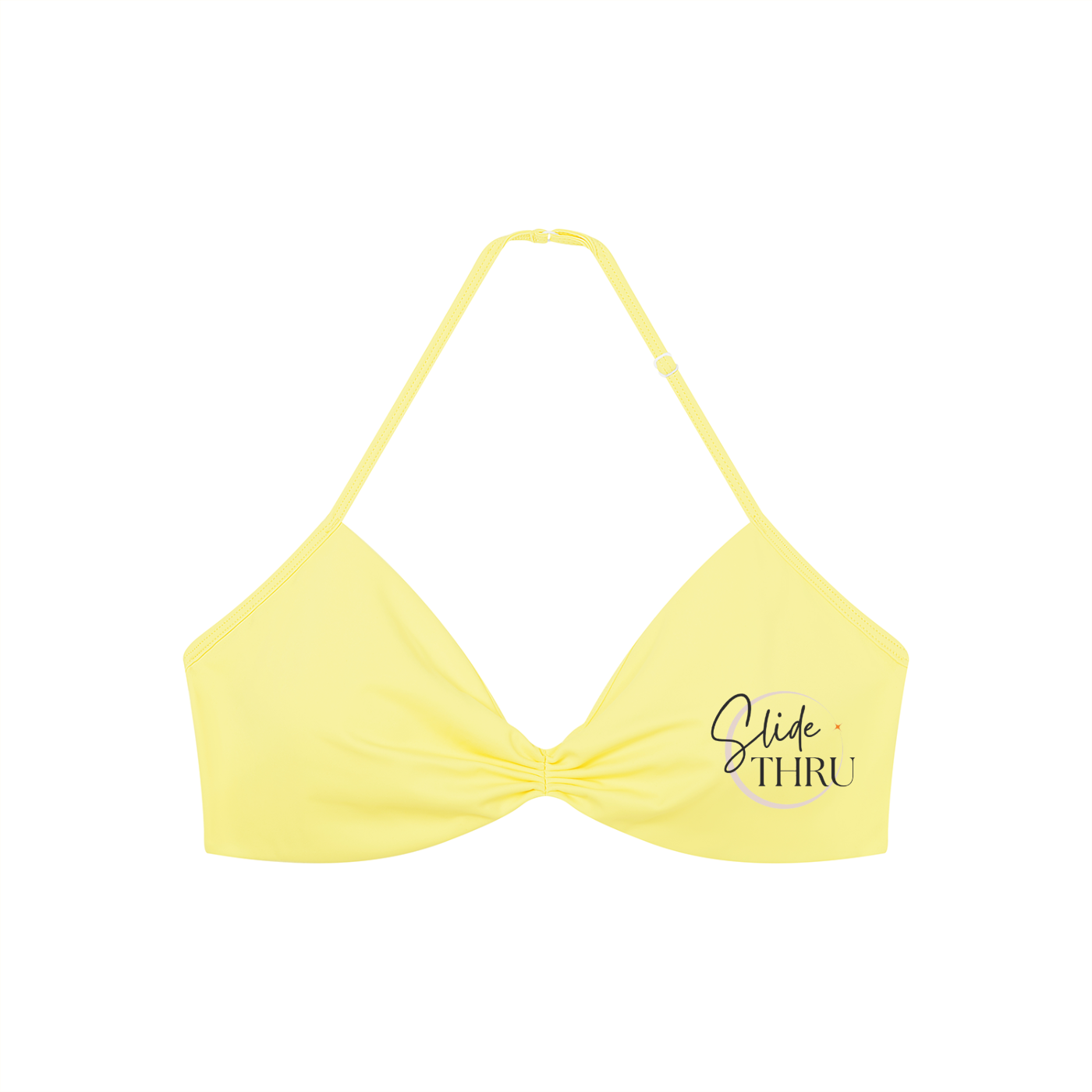 Women’s Ruched Halter-Neck Sports Bra