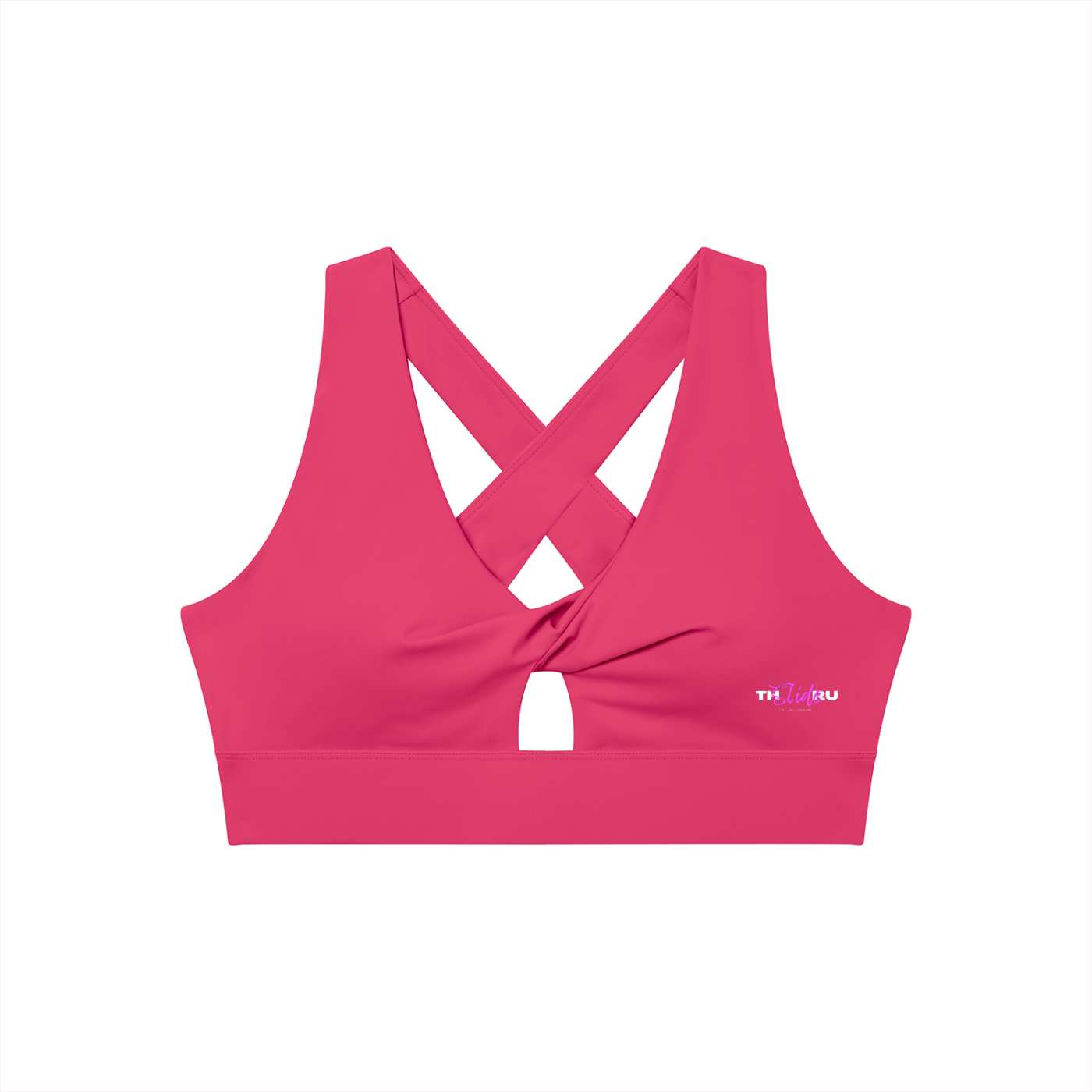 Women's Twist Front V-Neck Sports Bra
