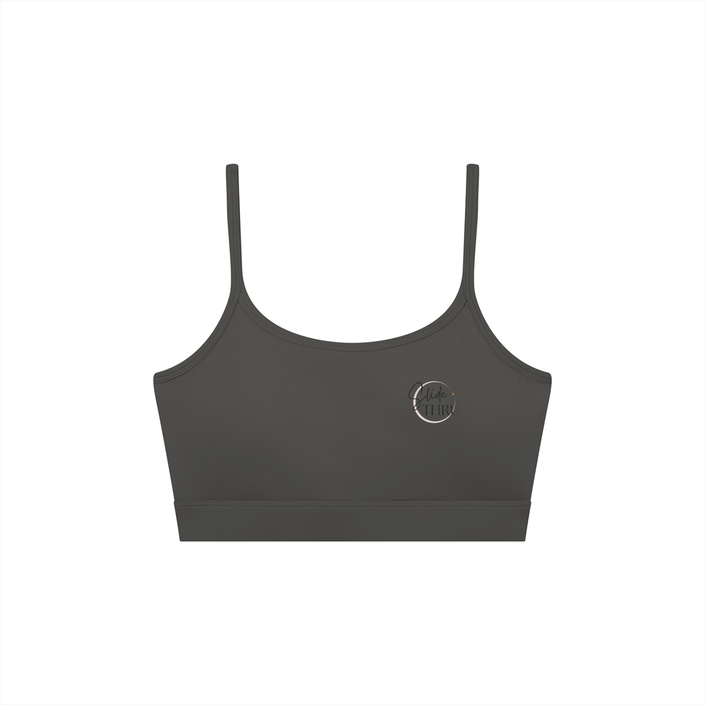 Women's Solid U-Neck Sports Bra