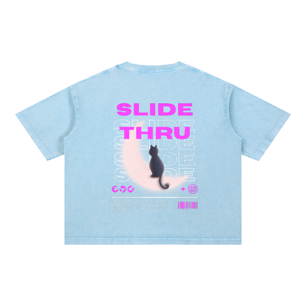 Mineral Wash Boxy Cotton T-Shirt