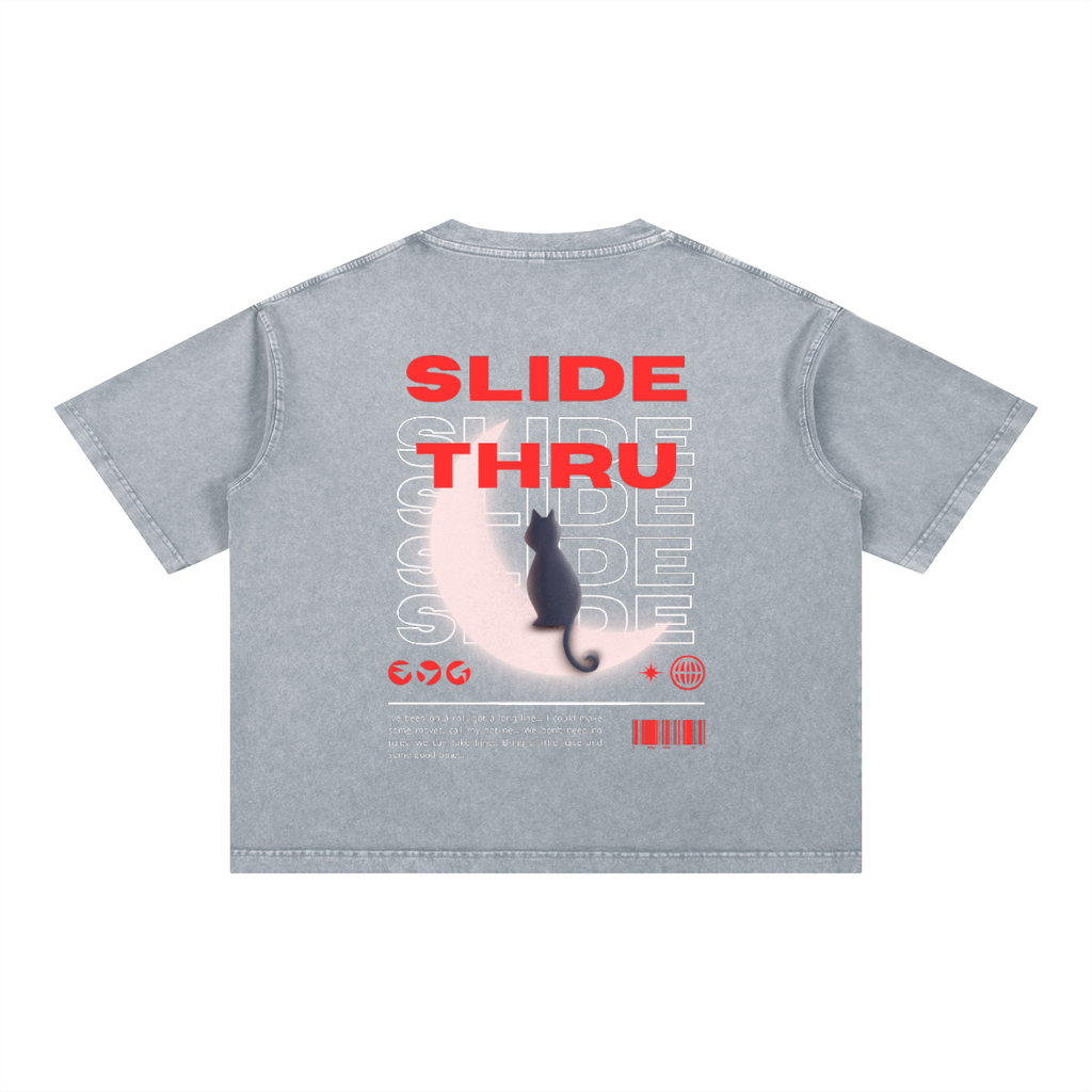 Mineral Wash Boxy Cotton T-Shirt