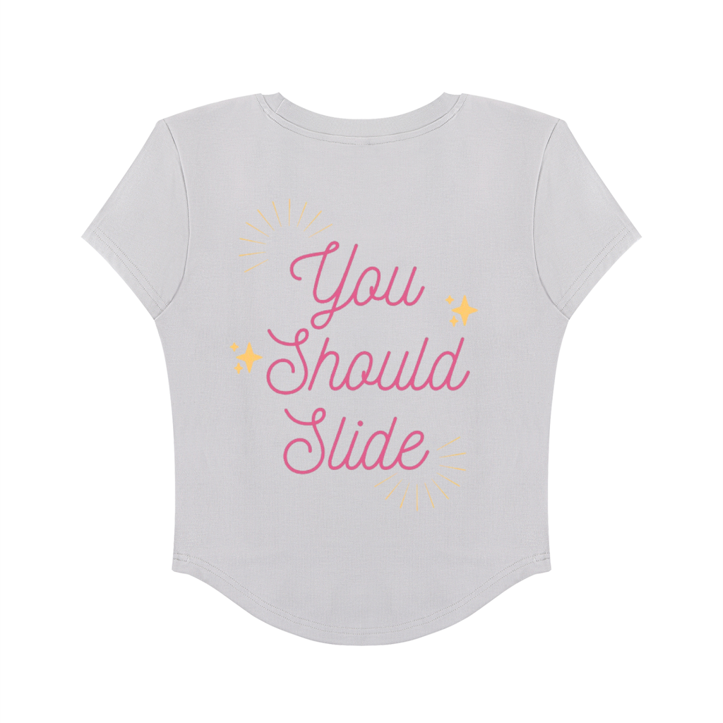 Slide Thru - Women's Paneled Crop T-Shirt