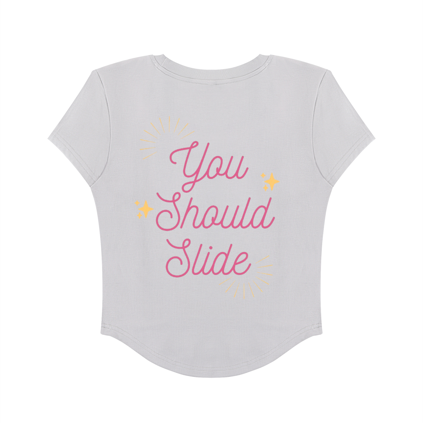 Slide Thru - Women's Paneled Crop T-Shirt