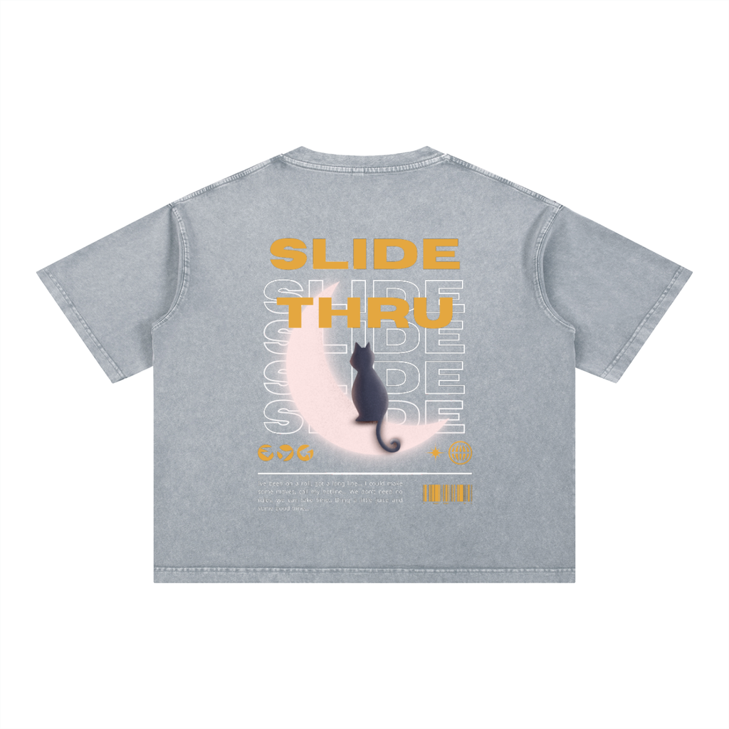 Mineral Wash Boxy Cotton T-Shirt