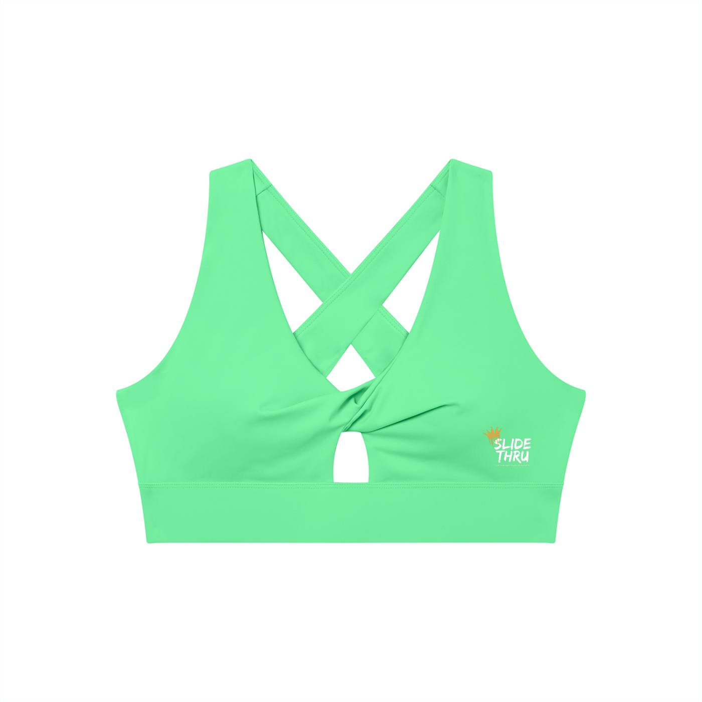 Women's Twist Front V-Neck Sports Bra