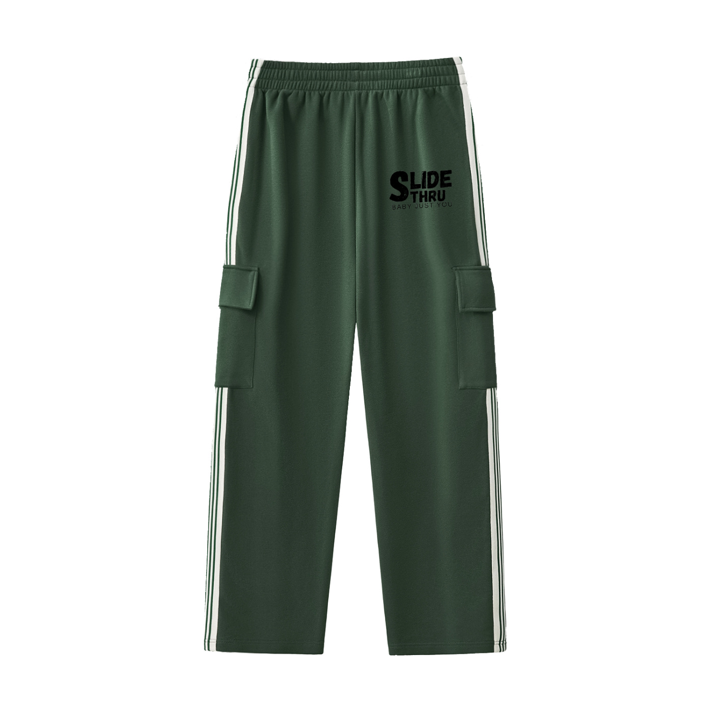 Side Stripe Straight-Leg Pants