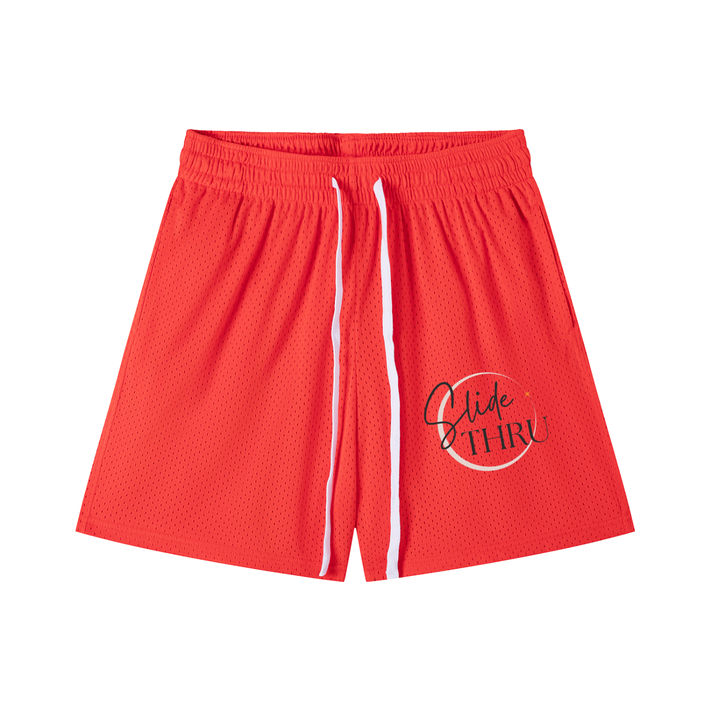 Mesh Drawstring Shorts