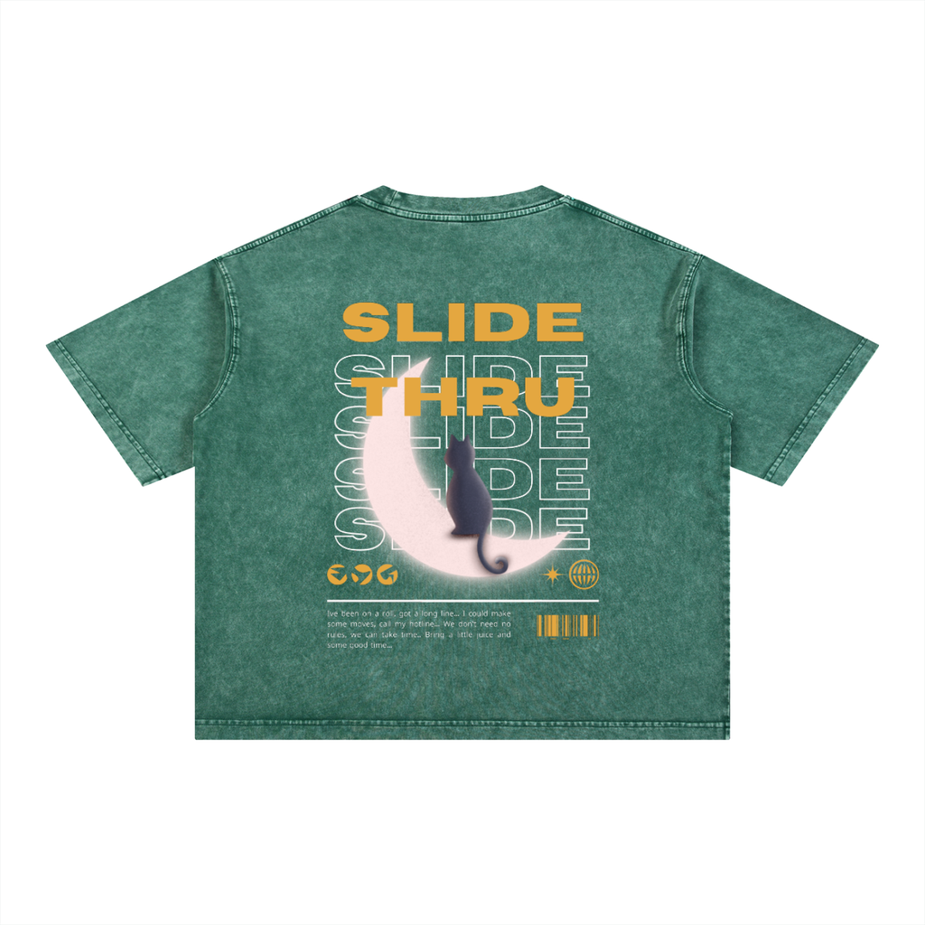 Mineral Wash Boxy Cotton T-Shirt